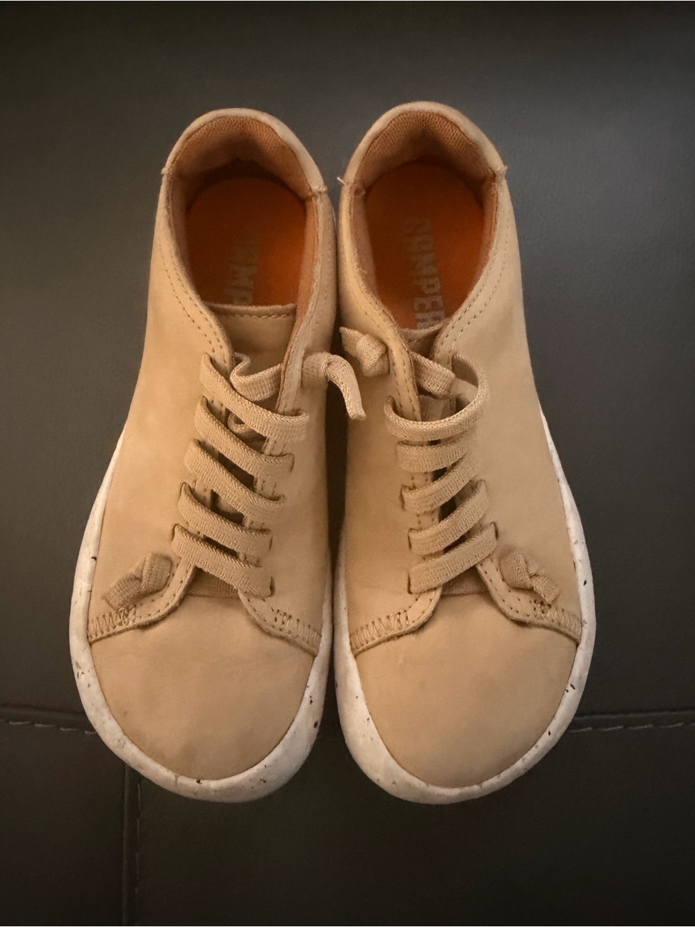 Camper Peu Tan Beige Suede Low-Top Casual Sneakers 37 - Picture 4 of 11